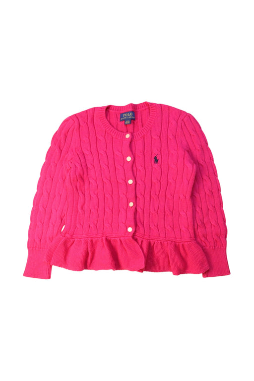 A Pink Cardigans from Polo Ralph Lauren in size 3T for girl. (Front View)