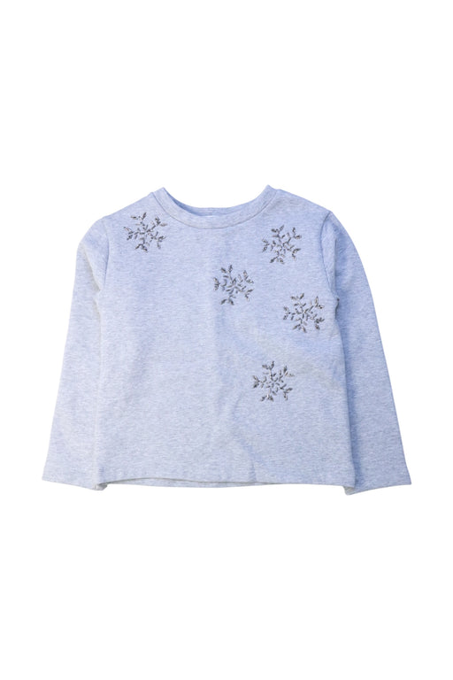 A Grey Crewneck Sweatshirts from Jacadi in size 8Y for girl. (Front View)