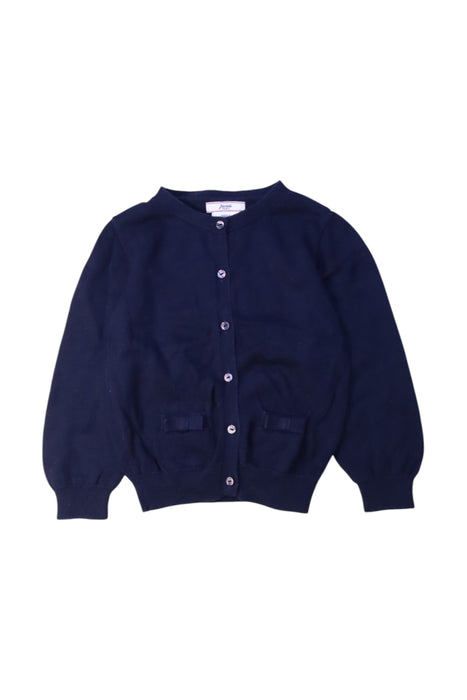 A Navy Cardigans from Jacadi in size 3T for girl. (Front View)