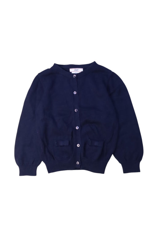 A Navy Cardigans from Jacadi in size 3T for girl. (Front View)