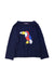 A Navy Knit Sweaters from Jacadi in size 3T for girl. (Front View)