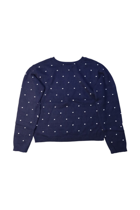 A Navy Knit Sweaters from Jacadi in size 6T for girl. (Back View)