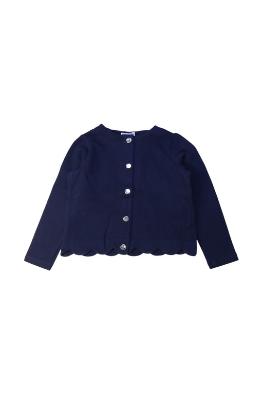 A Navy Cardigans from Jacadi in size 8Y for girl. (Front View)