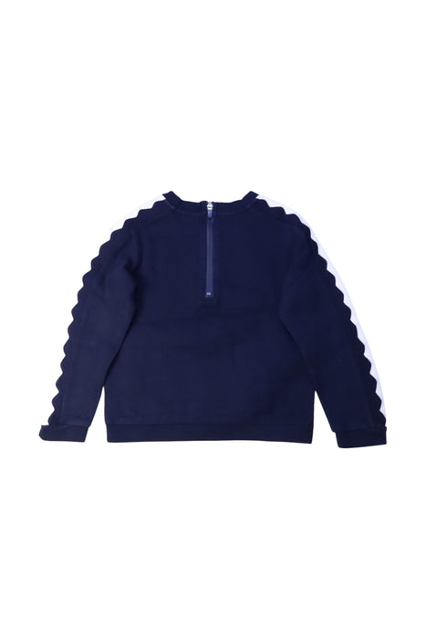 A Navy Crewneck Sweatshirts from Jacadi in size 8Y for girl. (Back View)