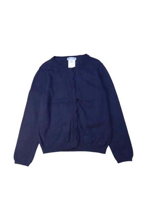 A Navy Cardigans from Jacadi in size 8Y for girl. (Front View)