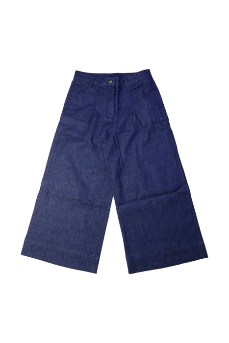 A Navy Casual Pants from Jacadi in size 8Y for girl. (Front View)