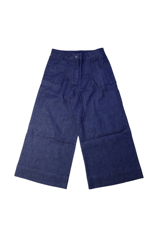 A Navy Casual Pants from Jacadi in size 8Y for girl. (Front View)
