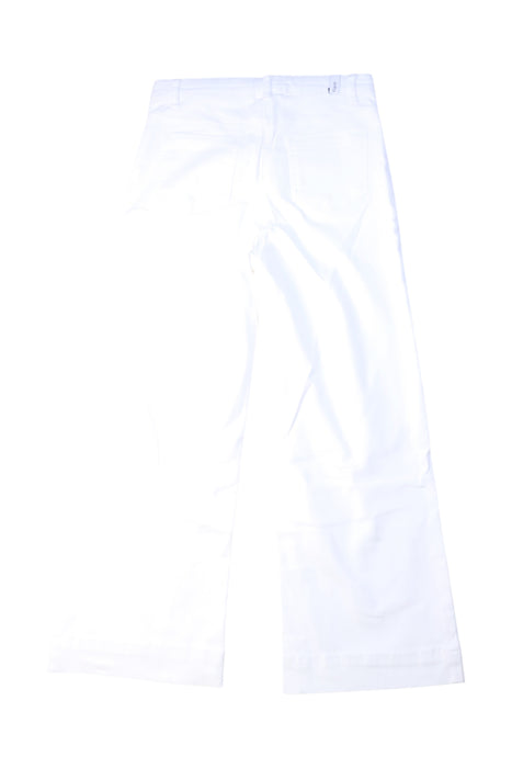 A White Casual Pants from Jacadi in size 8Y for girl. (Back View)