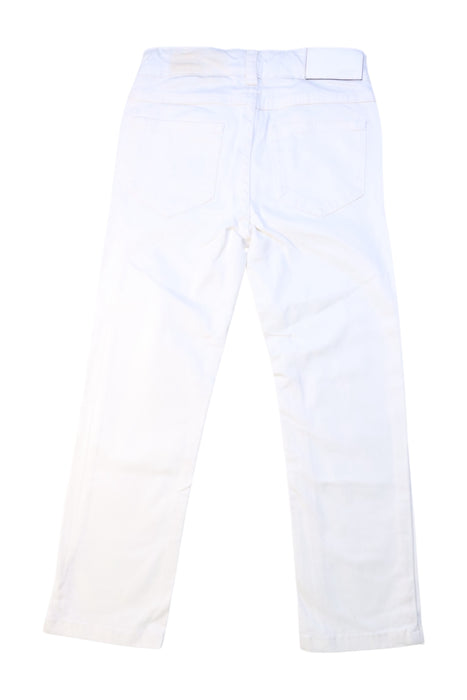 A White Casual Pants from Jacadi in size 4T for girl. (Back View)