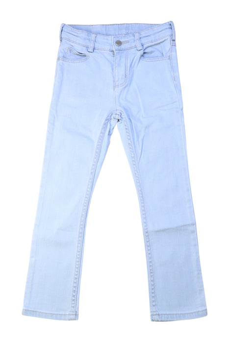 A Blue Jeans from Jacadi in size 5T for girl. (Front View)