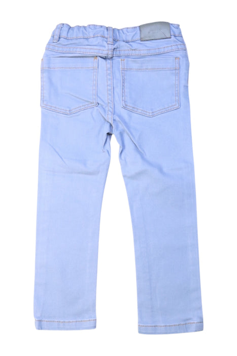 A Blue Jeggings from Jacadi in size 3T for girl. (Back View)