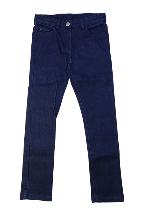 A Navy Jeans from Jacadi in size 5T for girl. (Front View)