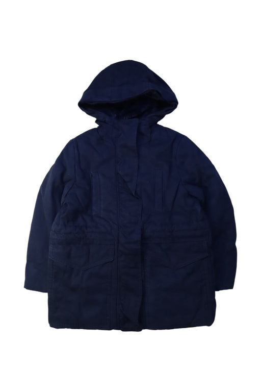 A Navy Coats from Jacadi in size 6T for girl. (Front View)