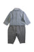 A Blue Pants Sets from Chickeeduck in size 6-12M for boy. (Back View)