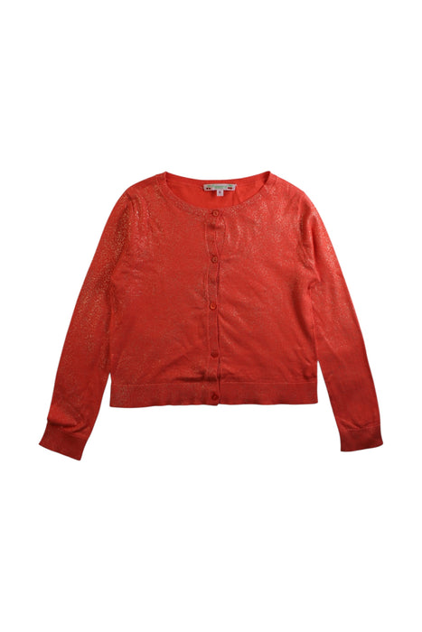 A Red Cardigans from Bonpoint in size 8Y for girl. (Front View)