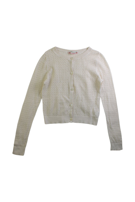 A White Cardigans from Bonpoint in size 8Y for girl. (Front View)