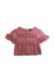 A Pink Short Sleeve Tops from Velveteen in size 6T for girl. (Front View)