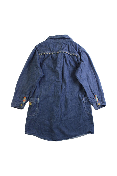 A Blue Long Sleeve Dresses from Ragmart in size 4T for girl. (Back View)