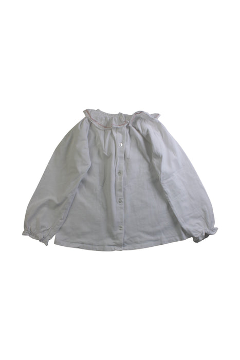 A White Long Sleeve Tops from Confiture in size 6T for girl. (Back View)