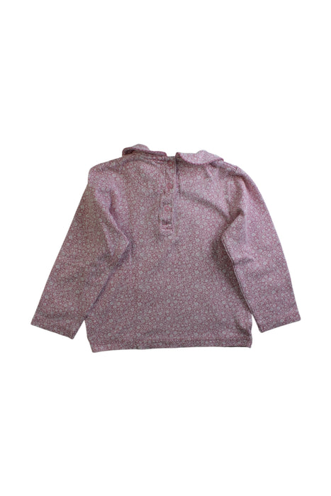 A Pink Long Sleeve Tops from Jojo Maman Bébé in size 5T for girl. (Back View)