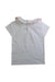 A White Sleeveless Tops from Amaia in size 6T for girl. (Back View)
