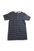 A Navy Short Sleeve Dresses from Petit Bateau in size 6T for girl. (Back View)