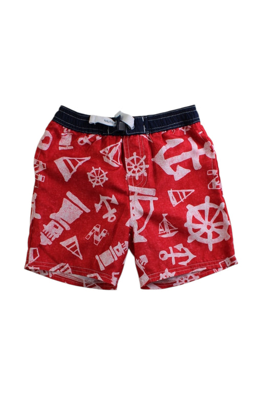 A Red Swim Shorts from Nautica in size 2T for boy. (Front View)