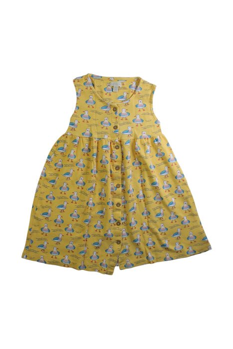 A Yellow Short Sleeve Dresses from Jojo Maman Bébé in size 5T for girl. (Front View)