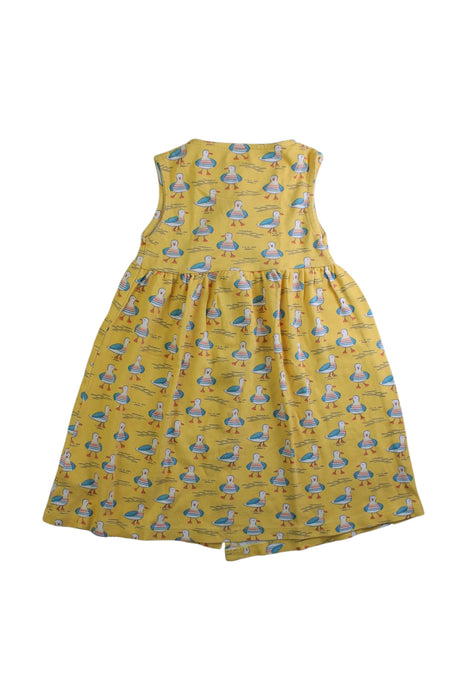 A Yellow Short Sleeve Dresses from Jojo Maman Bébé in size 5T for girl. (Back View)