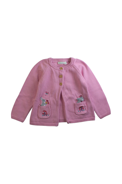 A Pink Cardigans from Jojo Maman Bébé in size 5T for girl. (Front View)