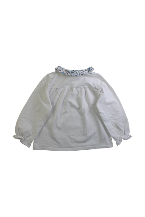 A White Long Sleeve Tops from Confiture in size 6T for girl. (Back View)