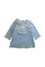 A Blue Long Sleeve Dresses from Yoedu in size 6-12M for girl. (Front View)