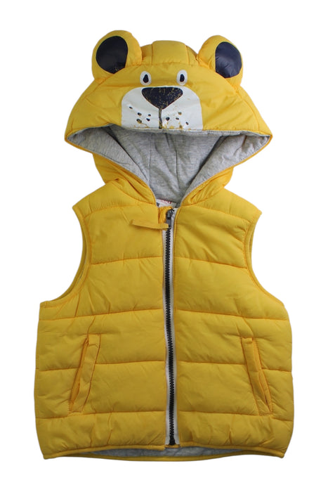 A Yellow Puffer/Quilted Jackets from Seed in size 3T for neutral. (Front View)