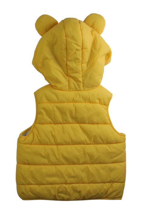 A Yellow Puffer/Quilted Jackets from Seed in size 3T for neutral. (Back View)