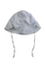 A White Sun Hats from i play in size 6-12M for neutral. (Front View)
