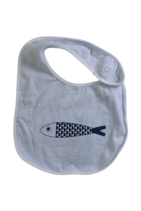 A White Bibs from Seed in size O/S for boy. (Front View)