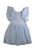 A Blue Sleeveless Dresses from Jacadi in size 10Y for girl. (Front View)