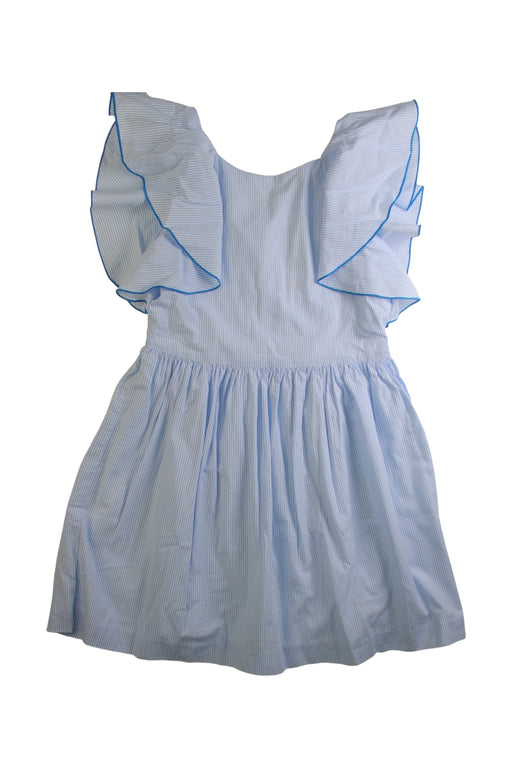A Blue Sleeveless Dresses from Jacadi in size 10Y for girl. (Front View)