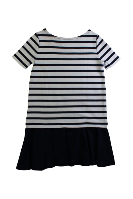 A White Short Sleeve Dresses from Polo Ralph Lauren in size 7Y for girl. (Back View)