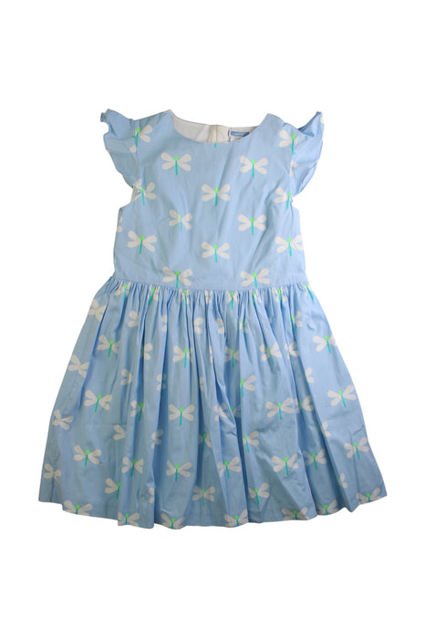 A Blue Sleeveless Dresses from Jacadi in size 10Y for girl. (Front View)