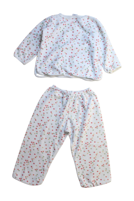 A Multicolour Pyjama Sets from Petit Bateau in size 2T for girl. (Back View)