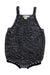 A Black Sleeveless Rompers from Misha & Puff in size 3T for girl. (Back View)