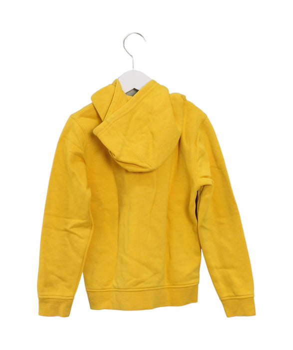 A Yellow Sweatshirts from Boss in size 8Y for boy. (Back View)
