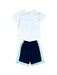 A White Shorts Sets from Nike in size 6T for boy. (Back View)
