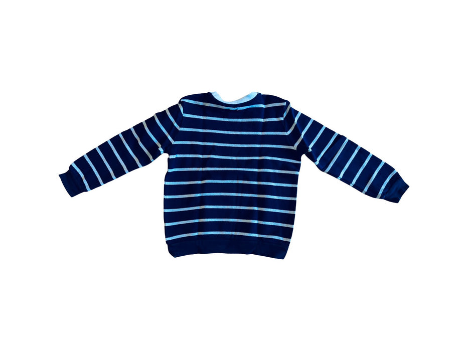 A Blue Crewneck Sweatshirts from Momonittu in size 6T for boy. (Back View)