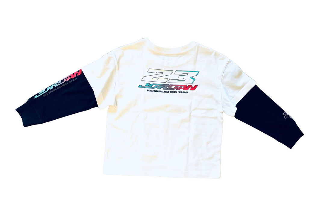 A White Long Sleeve T Shirts from Nike in size 6T for boy. (Back View)