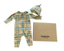A Beige Overall Sets from Burberry in size 0-3M for neutral. (Front View)