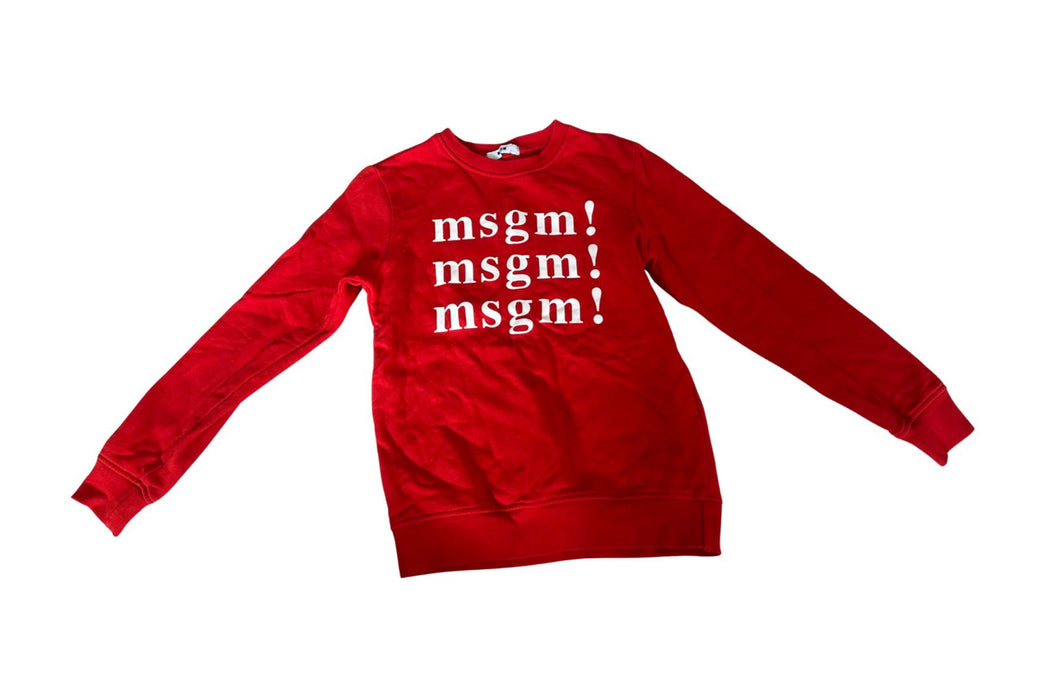 A Red Crewneck Sweatshirts from MSGM in size 10Y for neutral. (Front View)