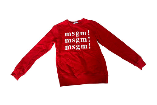 A Red Crewneck Sweatshirts from MSGM in size 10Y for neutral. (Front View)