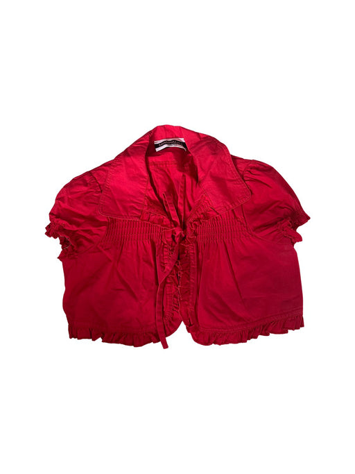 A Red Short Sleeve Tops from Monnalisa in size 4T for girl. (Front View)